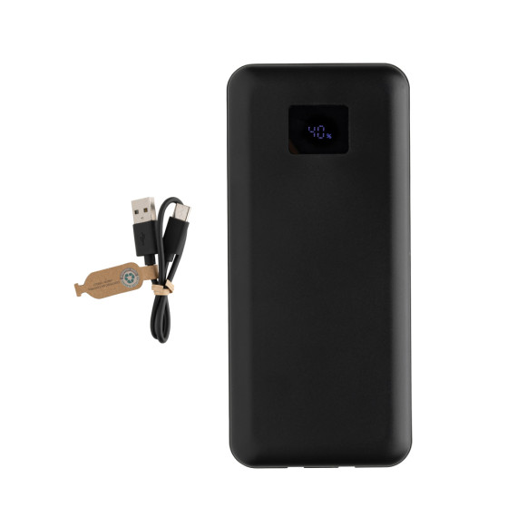 Super Powerbank publicitaire 20.000mAh et 65W en plastique recyclé RCS Gridley