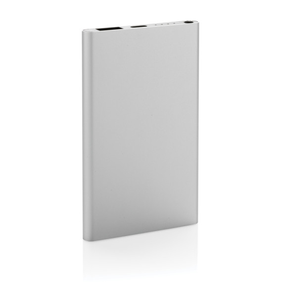 Powerbank publicitaire 4000mAh en plastique recyclé/aluminium RCS