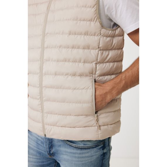 Bodywarmer publicitaire homme en polyester recyclé Iqoniq Meru