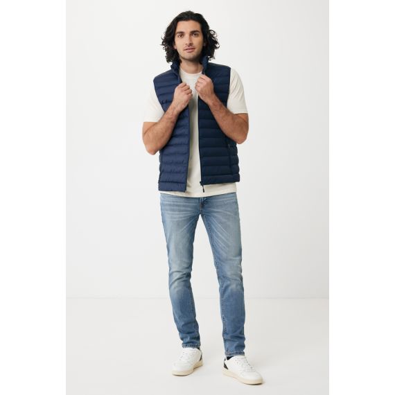 Bodywarmer publicitaire homme en polyester recyclé Iqoniq Meru