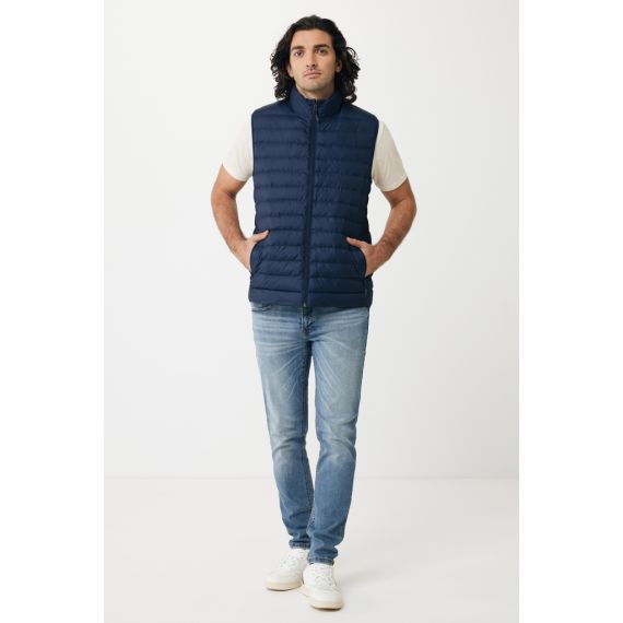 Bodywarmer publicitaire homme en polyester recyclé Iqoniq Meru