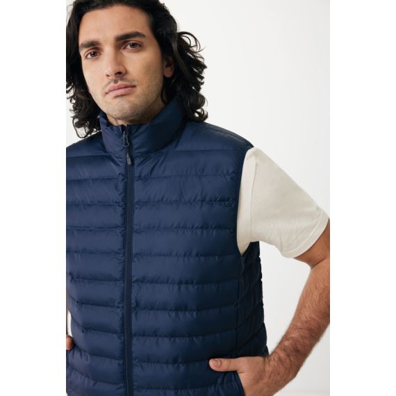 Bodywarmer publicitaire homme en polyester recyclé Iqoniq Meru