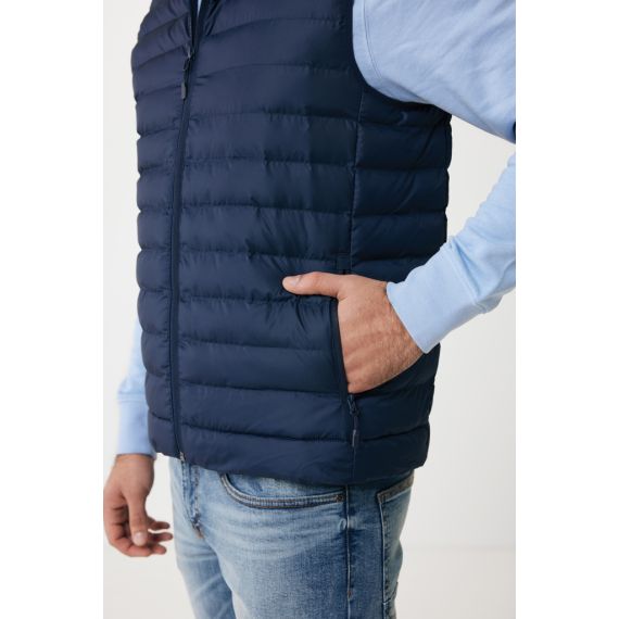 Bodywarmer publicitaire homme en polyester recyclé Iqoniq Meru