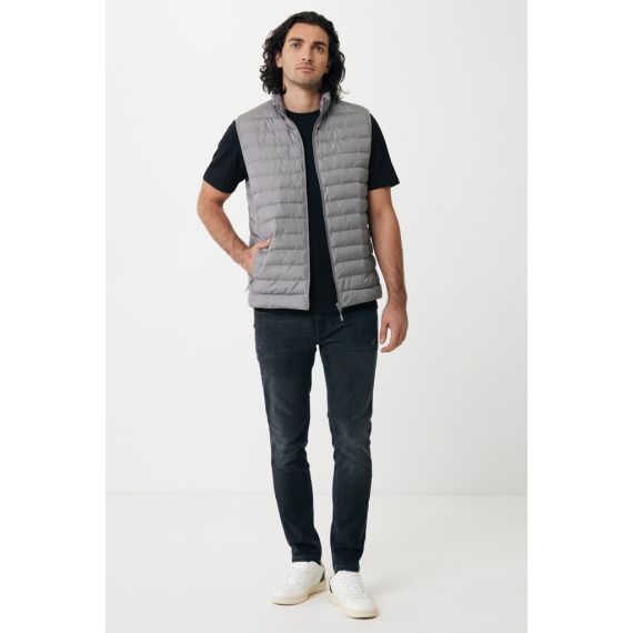 Bodywarmer publicitaire homme en polyester recyclé Iqoniq Meru