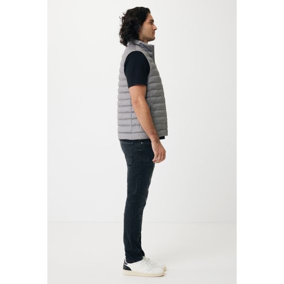 Bodywarmer publicitaire homme en polyester recyclé Iqoniq Meru