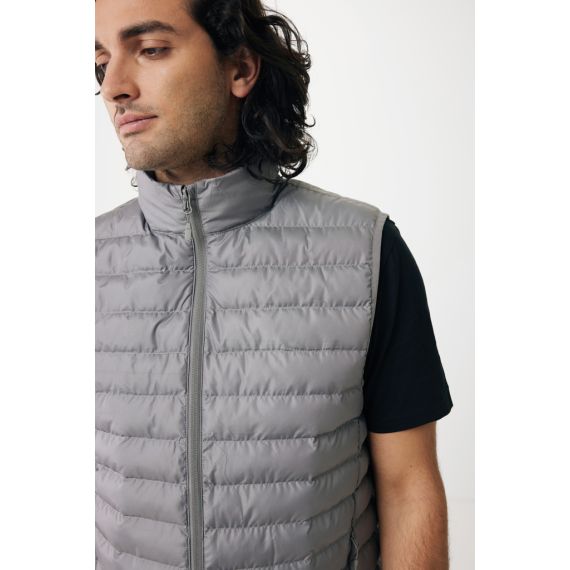 Bodywarmer publicitaire homme en polyester recyclé Iqoniq Meru