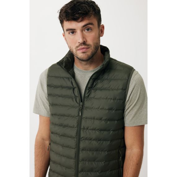 Bodywarmer publicitaire homme en polyester recyclé Iqoniq Meru