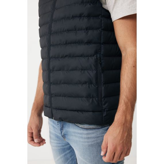 Bodywarmer publicitaire homme en polyester recyclé Iqoniq Meru