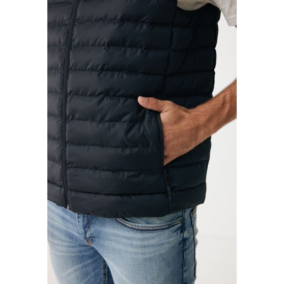 Bodywarmer publicitaire homme en polyester recyclé Iqoniq Meru