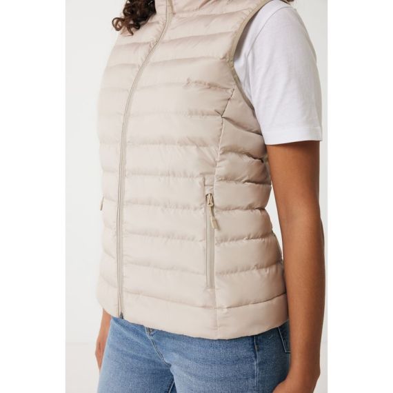 Bodywarmer publicitaire femme en polyester recyclé Iqoniq Meru