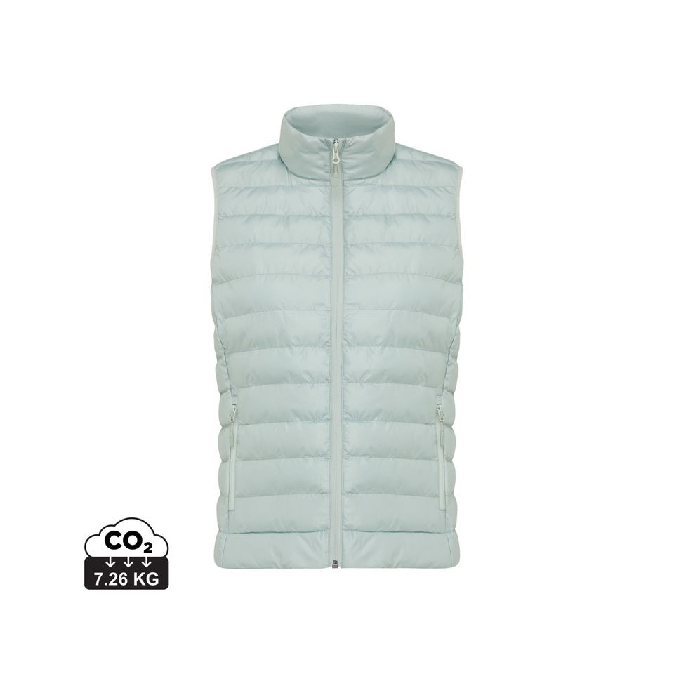 Bodywarmer publicitaire femme en polyester recyclé Iqoniq Meru