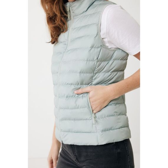 Bodywarmer publicitaire femme en polyester recyclé Iqoniq Meru