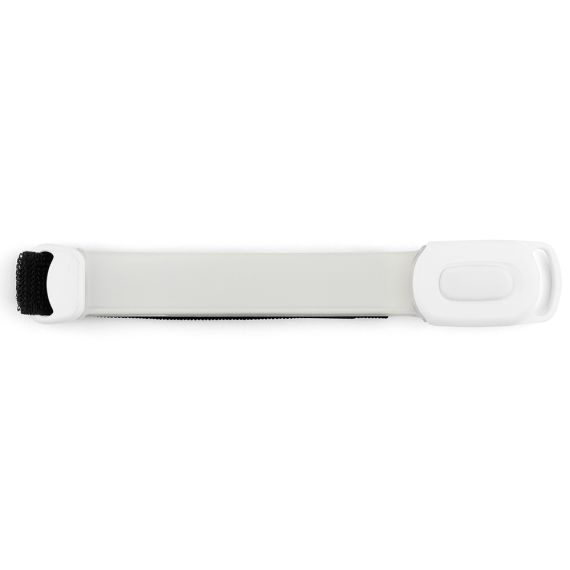 Bracelet publicitaire lumineux blanc rechargeable