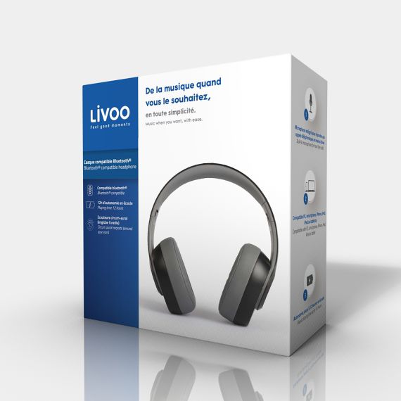 Casque publicitaire compatible Bluetooth®