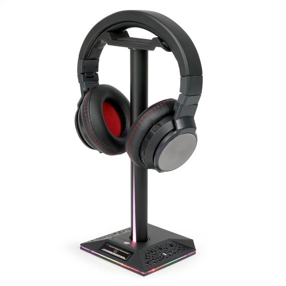 Support publicitaire casque gaming avec Hub