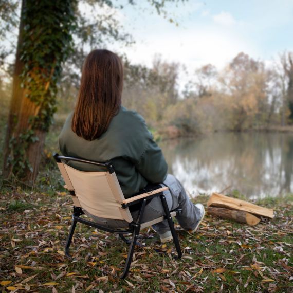 Chaise publicitaire de camping pliante