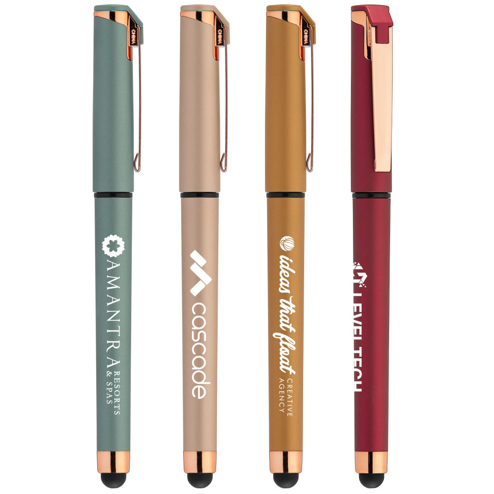 Stylo stylet personnalisé express Goldstar® softy Rose Gold Gel