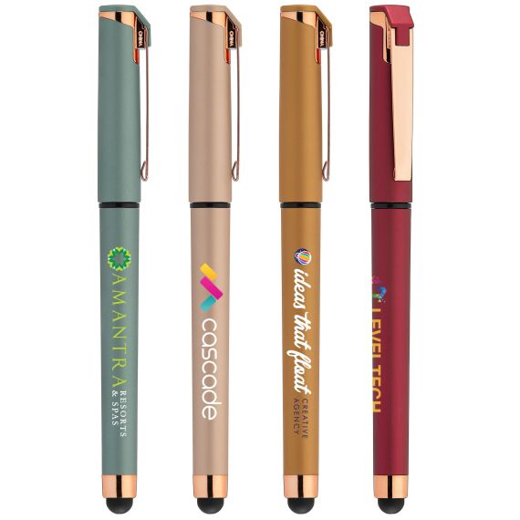 Stylo stylet personnalisé express Goldstar® softy Rose Gold Gel