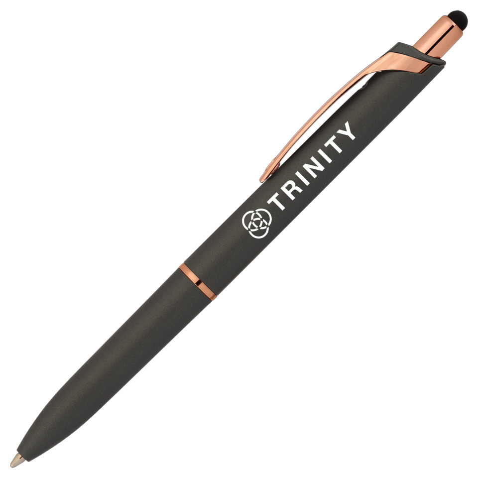 Stylo publicitaire à bille et stylet Goldstar® Iris Rose Gold