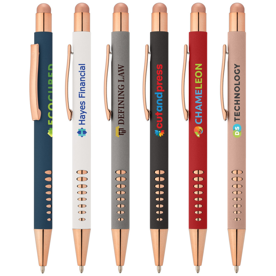 Stylo bille publicitaire express Goldstar® Bowie Or Rose Stylet