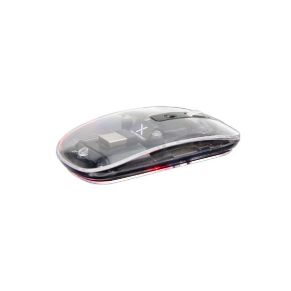 Souris sans fil publicitaire personnalisable transparente