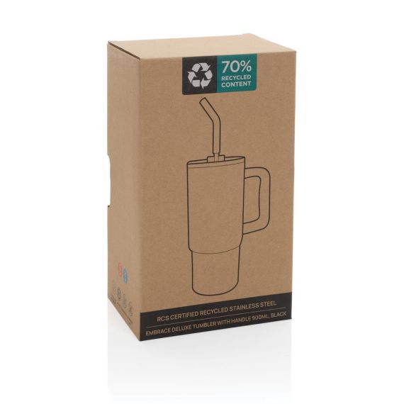 Mug personnalisé 900ml en acier inoxydable recyclé Embrace RCS