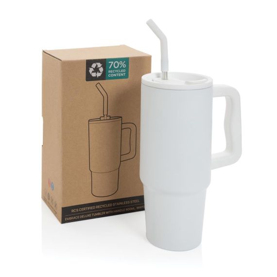 Mug personnalisé 900ml en acier inoxydable recyclé Embrace RCS