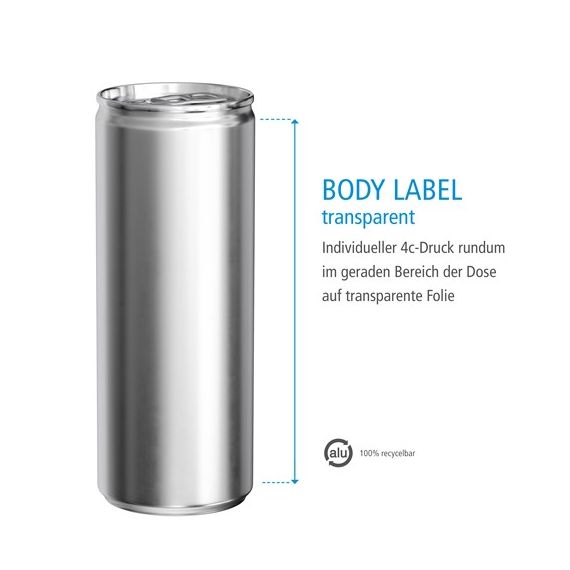 Canette personnalisable aluminium Energy drink 100 % recyclable250 ml Fabriqué en Europe