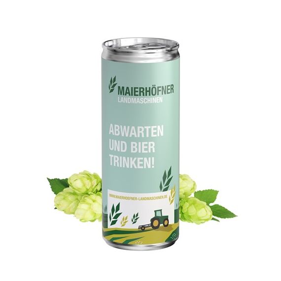 Canette personnalisable aluminium bière 100 % recyclable 250 ml Fabriqué en Europe