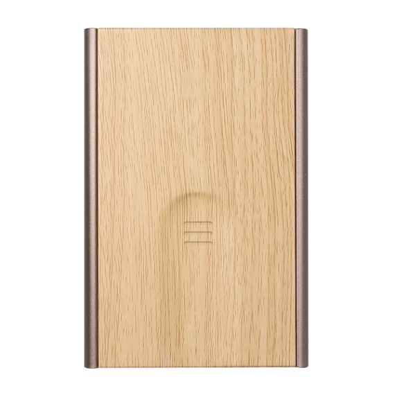 Porte cartes personnalisé RFID 1 à 6 cartes de crédit aspect bois OGON Slider