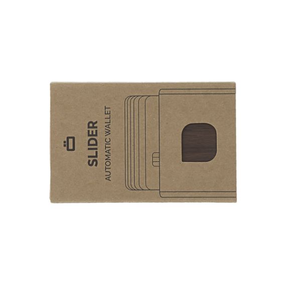 Porte cartes personnalisé RFID 1 à 6 cartes de crédit aspect bois OGON Slider