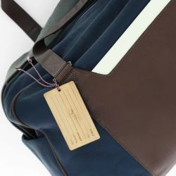 Etiquette bagage personnalisée en bambou fabriquée en France Express