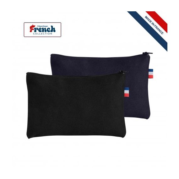 Trousse fermeture zippée personnalisée fabriquée en France