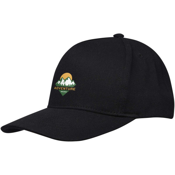 Casquette publicitaire recyclée Onyx Aware™ 5 panneaux 240 g/m2