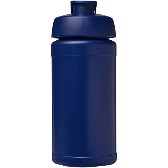 Bouteille publicitaire de sport Baseline Rise de 500 ml recyclée avec couvercle rabattable