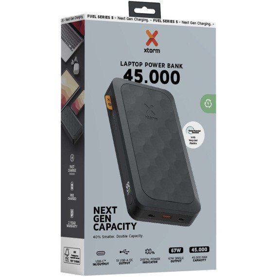 Batterie publicitaire de secours Xtorm FS5451 Fuel Series de 45 000 mAh 67 W