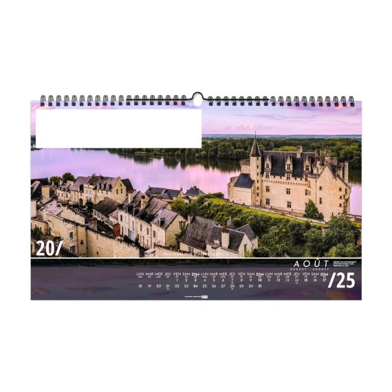 Calendrier personnalisé fabriqué en France 13 feuillets Envergure grand format