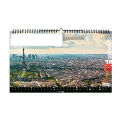 Calendrier personnalisé fabriqué en France 13 feuillets Destinations grand format