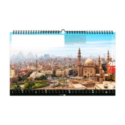 Calendrier personnalisé fabriqué en France 13 feuillets Destinations grand format