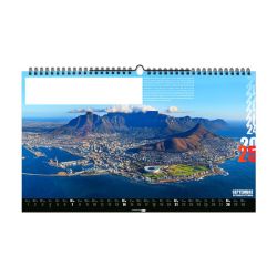 Calendrier personnalisé fabriqué en France 13 feuillets Destinations grand format