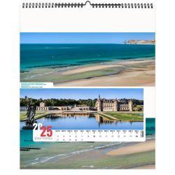 Calendrier publicitaire 13 feuillets France Panoramique grand format