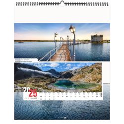 Calendrier publicitaire 13 feuillets France Panoramique grand format