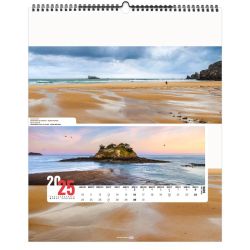 Calendrier publicitaire 13 feuillets France Panoramique grand format