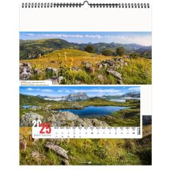 Calendrier publicitaire 13 feuillets France Panoramique grand format