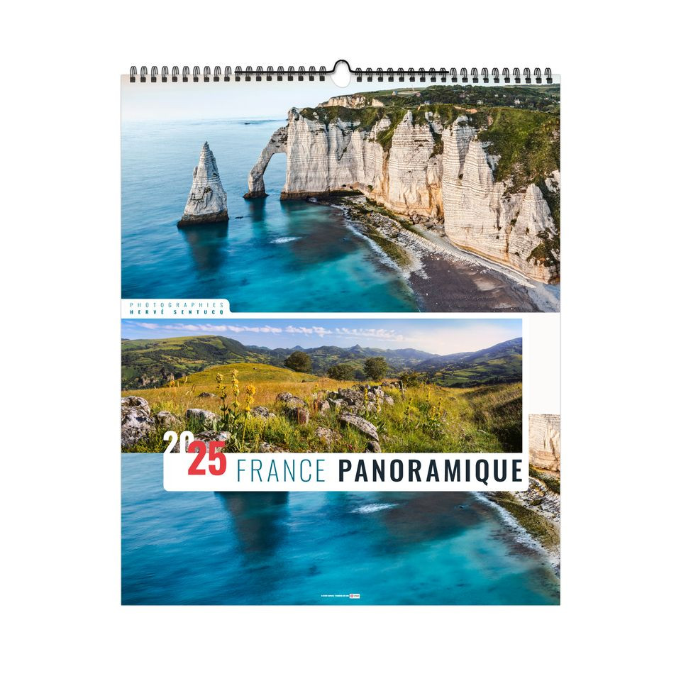 Calendrier publicitaire 13 feuillets France Panoramique grand format