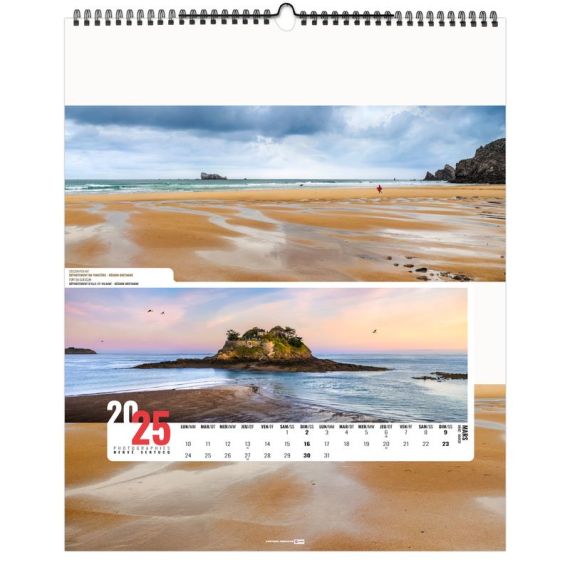 Calendrier personnalisable 13 feuillets France Panoramique petit format