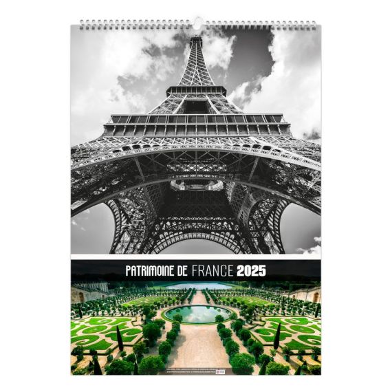 Calendrier publicitaire 13 feuillets Paysage et Patrimoine France grand