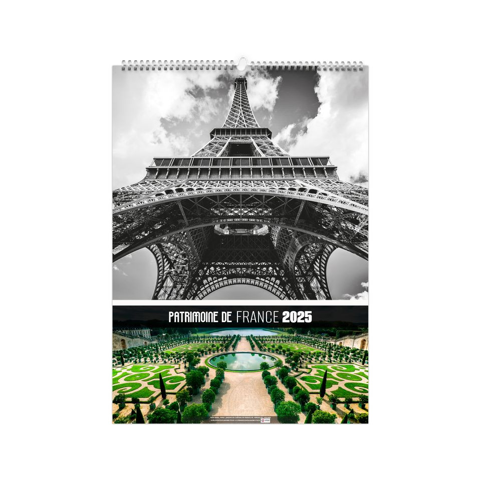 Calendrier publicitaire 13 feuillets Paysage et Patrimoine France grand