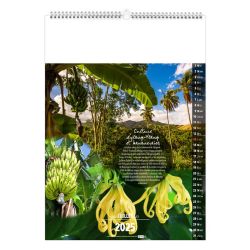 Calendrier publicitaire fabriqué en France13 feuillets l'île de la Réunion grand format