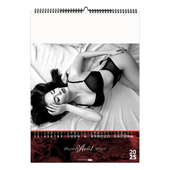 Calendrier personnalisable fabriqué en France 13 feuillets Lingerie